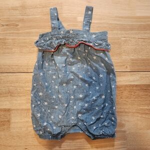 Girls 4th of July Patriotic Romper